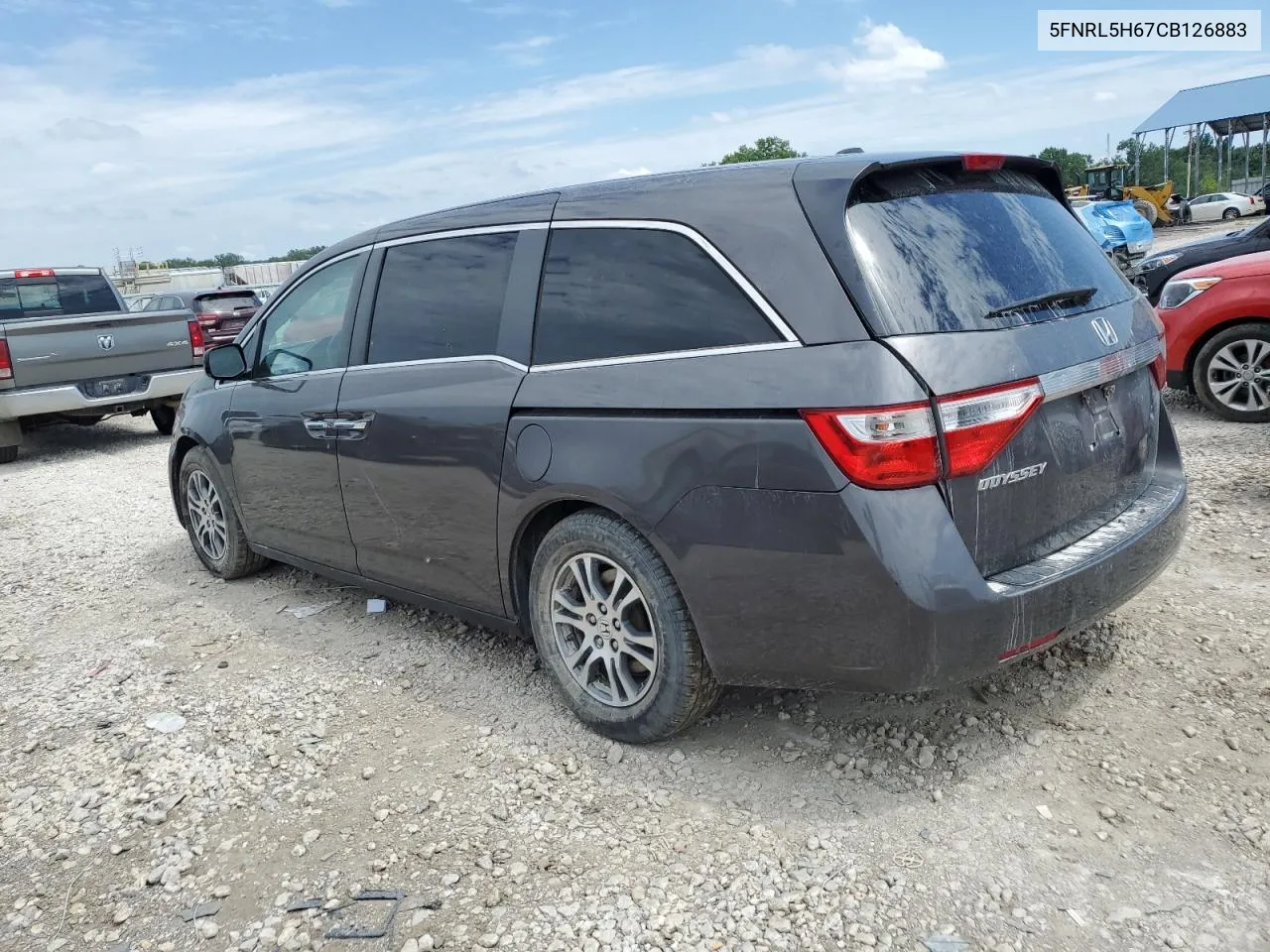 2012 Honda Odyssey Exl VIN: 5FNRL5H67CB126883 Lot: 60980654