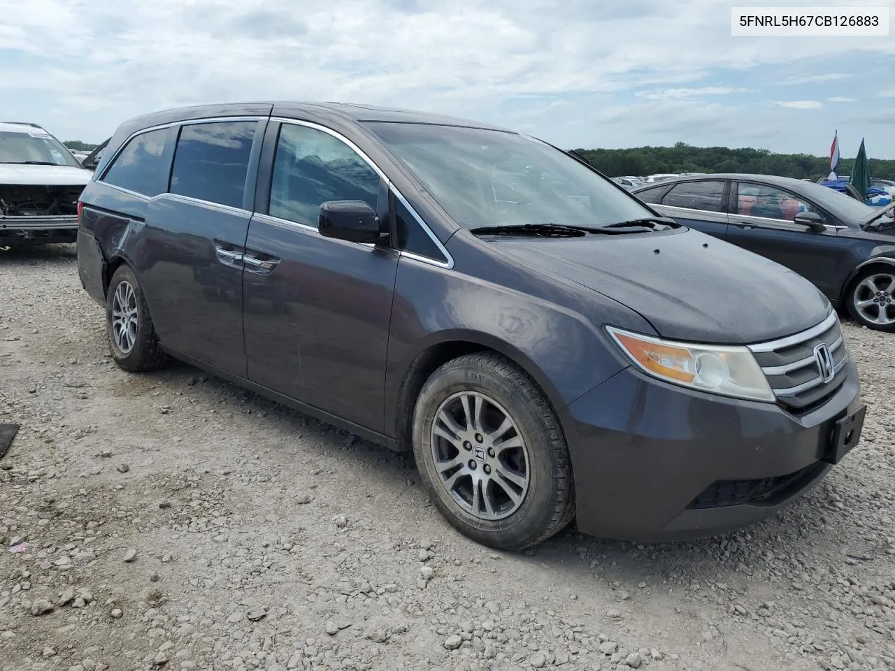 5FNRL5H67CB126883 2012 Honda Odyssey Exl