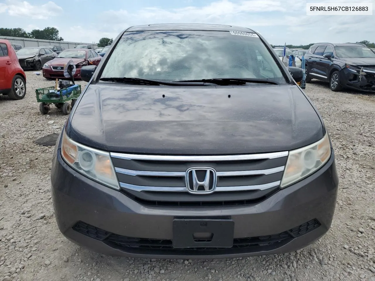 5FNRL5H67CB126883 2012 Honda Odyssey Exl