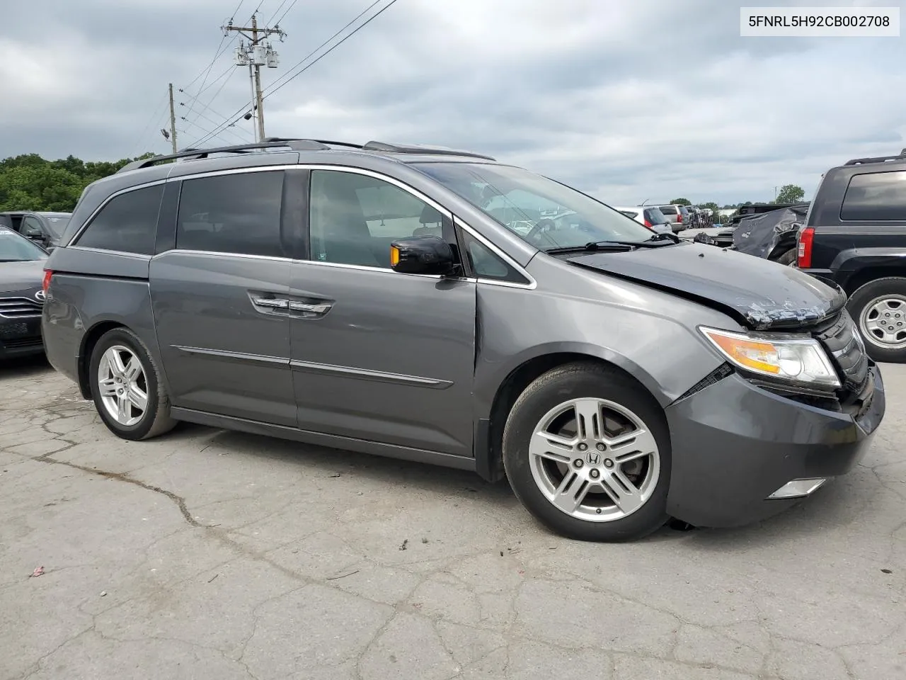 5FNRL5H92CB002708 2012 Honda Odyssey Touring