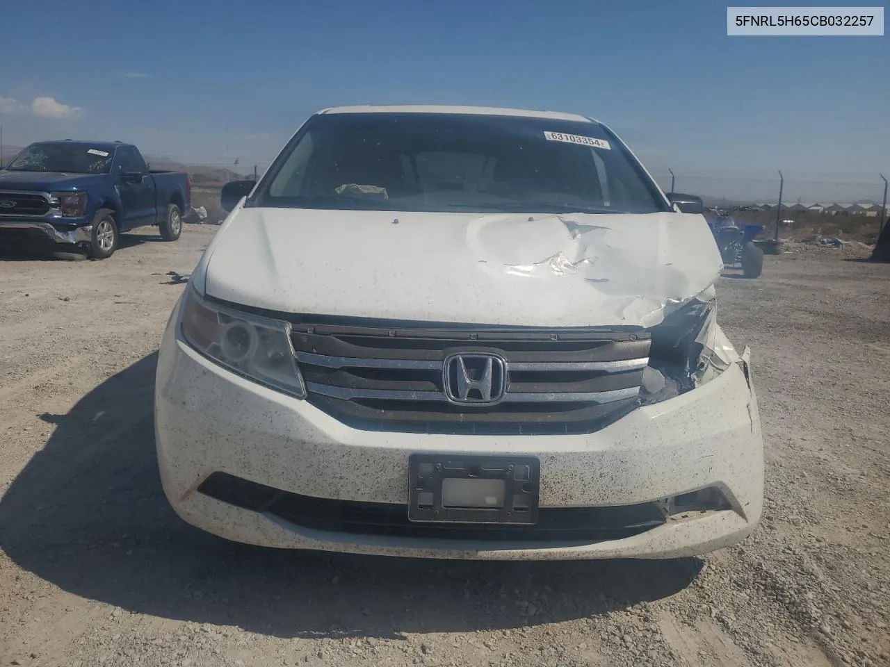 2012 Honda Odyssey Exl VIN: 5FNRL5H65CB032257 Lot: 63103354