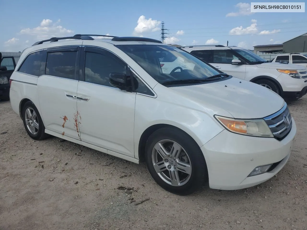 2012 Honda Odyssey Touring VIN: 5FNRL5H98CB010151 Lot: 63337634