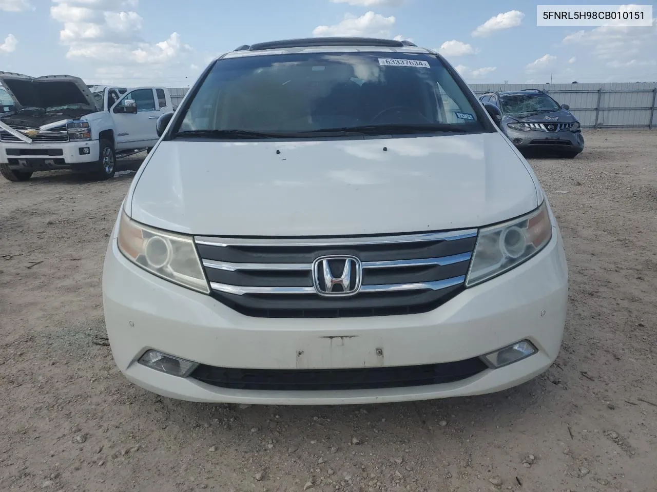 2012 Honda Odyssey Touring VIN: 5FNRL5H98CB010151 Lot: 63337634