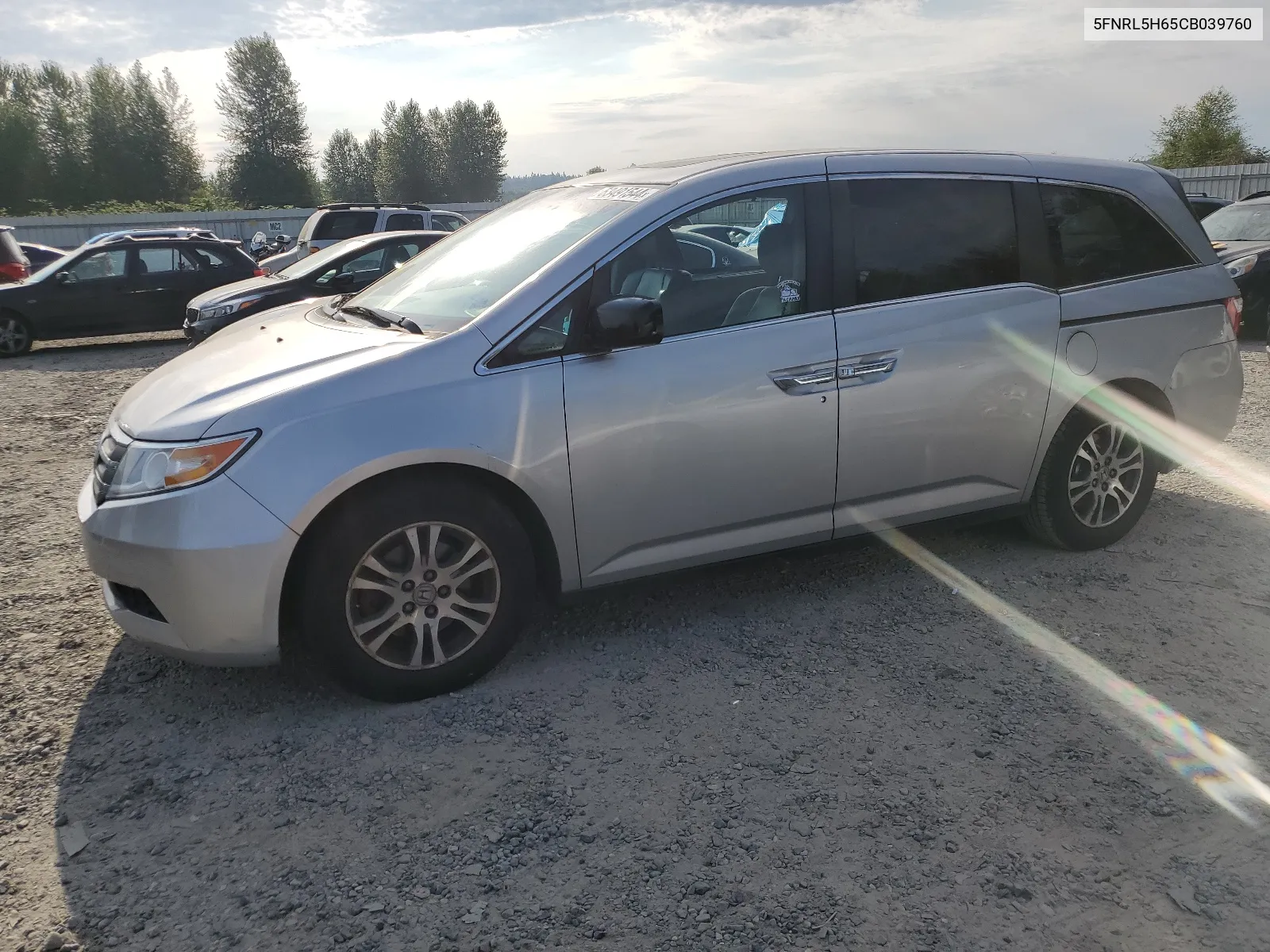 2012 Honda Odyssey Exl VIN: 5FNRL5H65CB039760 Lot: 63491544