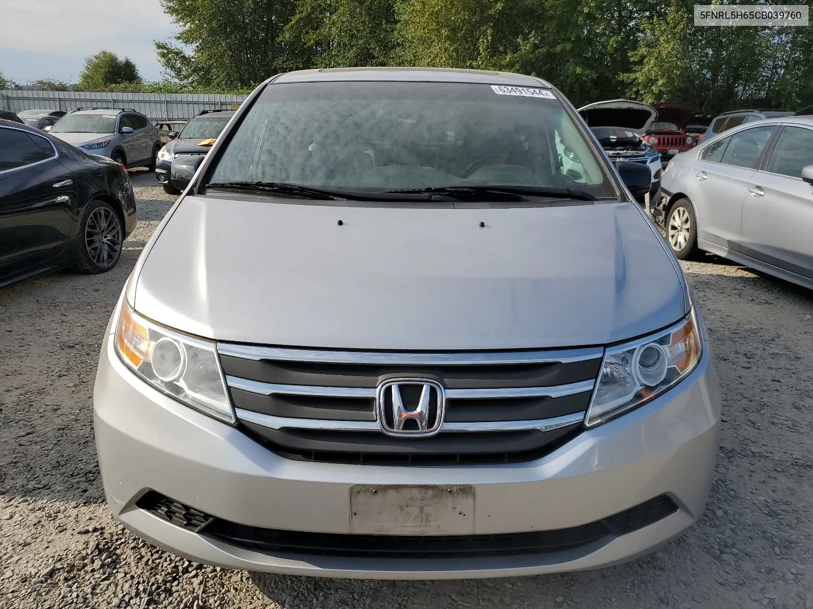 2012 Honda Odyssey Exl VIN: 5FNRL5H65CB039760 Lot: 63491544