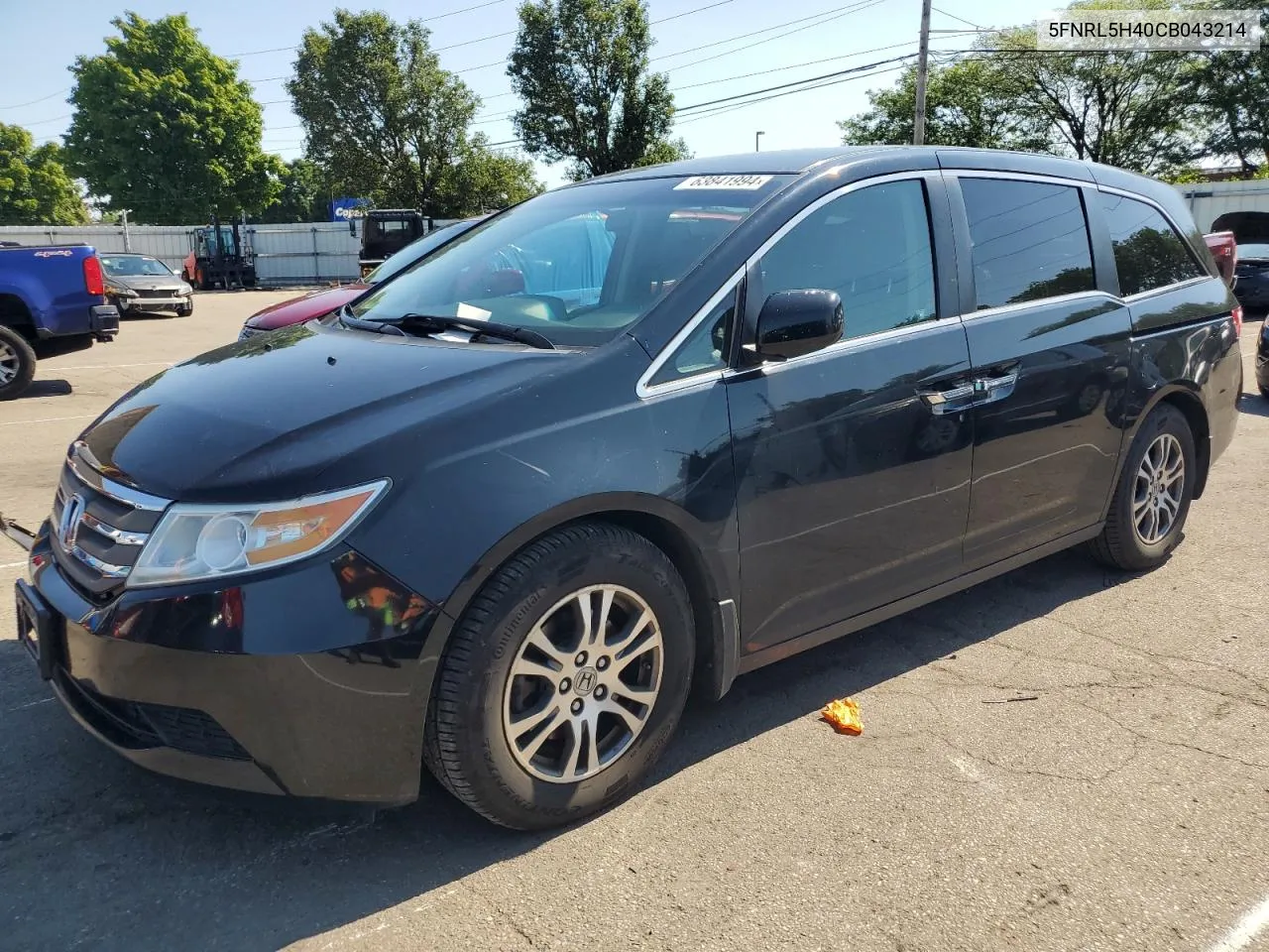 2012 Honda Odyssey Ex VIN: 5FNRL5H40CB043214 Lot: 63841994