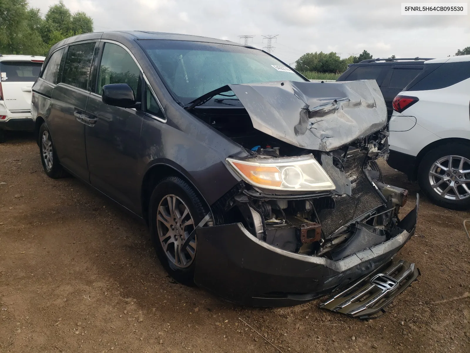 2012 Honda Odyssey Exl VIN: 5FNRL5H64CB095530 Lot: 64062744