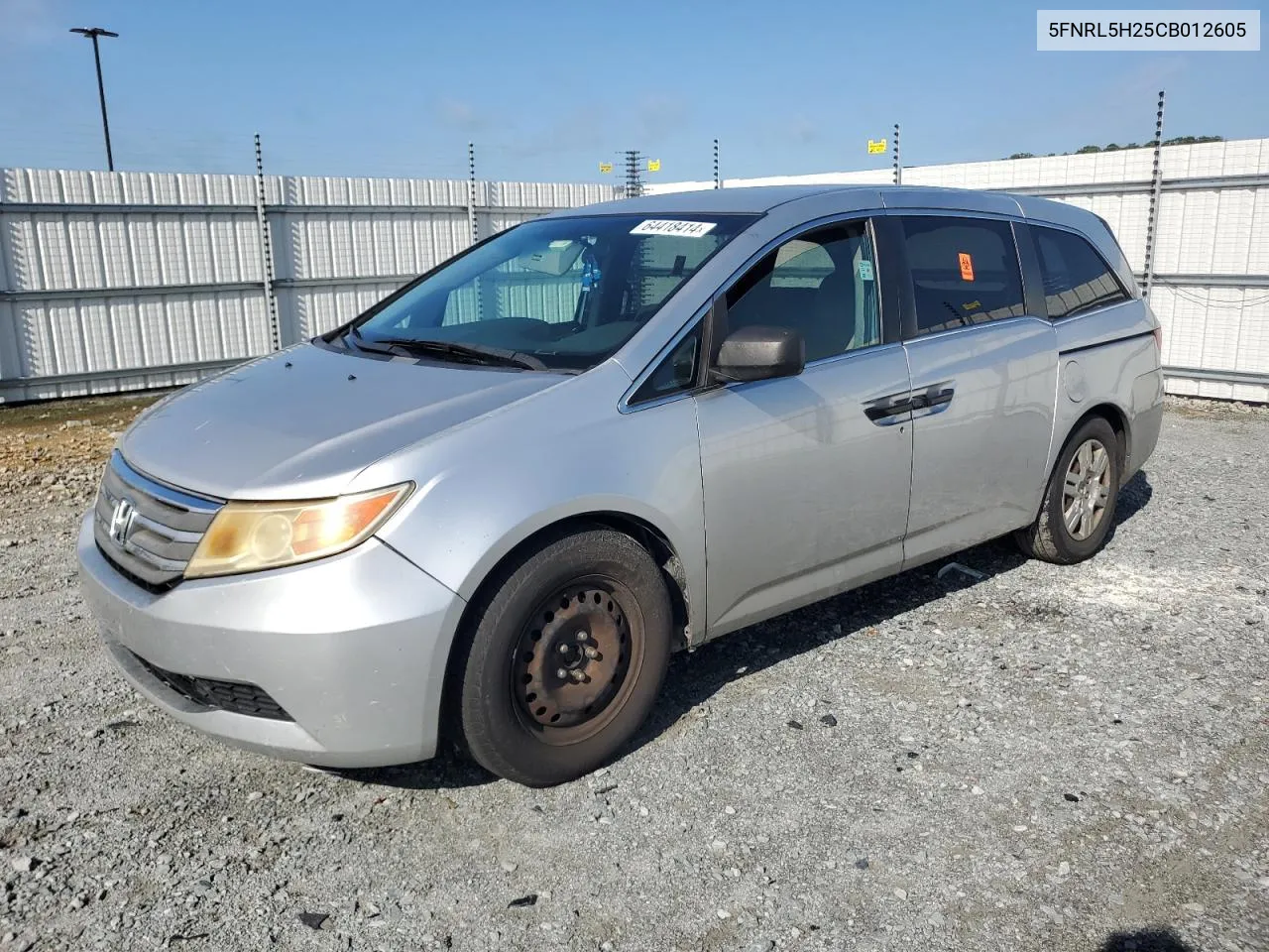 2012 Honda Odyssey Lx VIN: 5FNRL5H25CB012605 Lot: 64418414