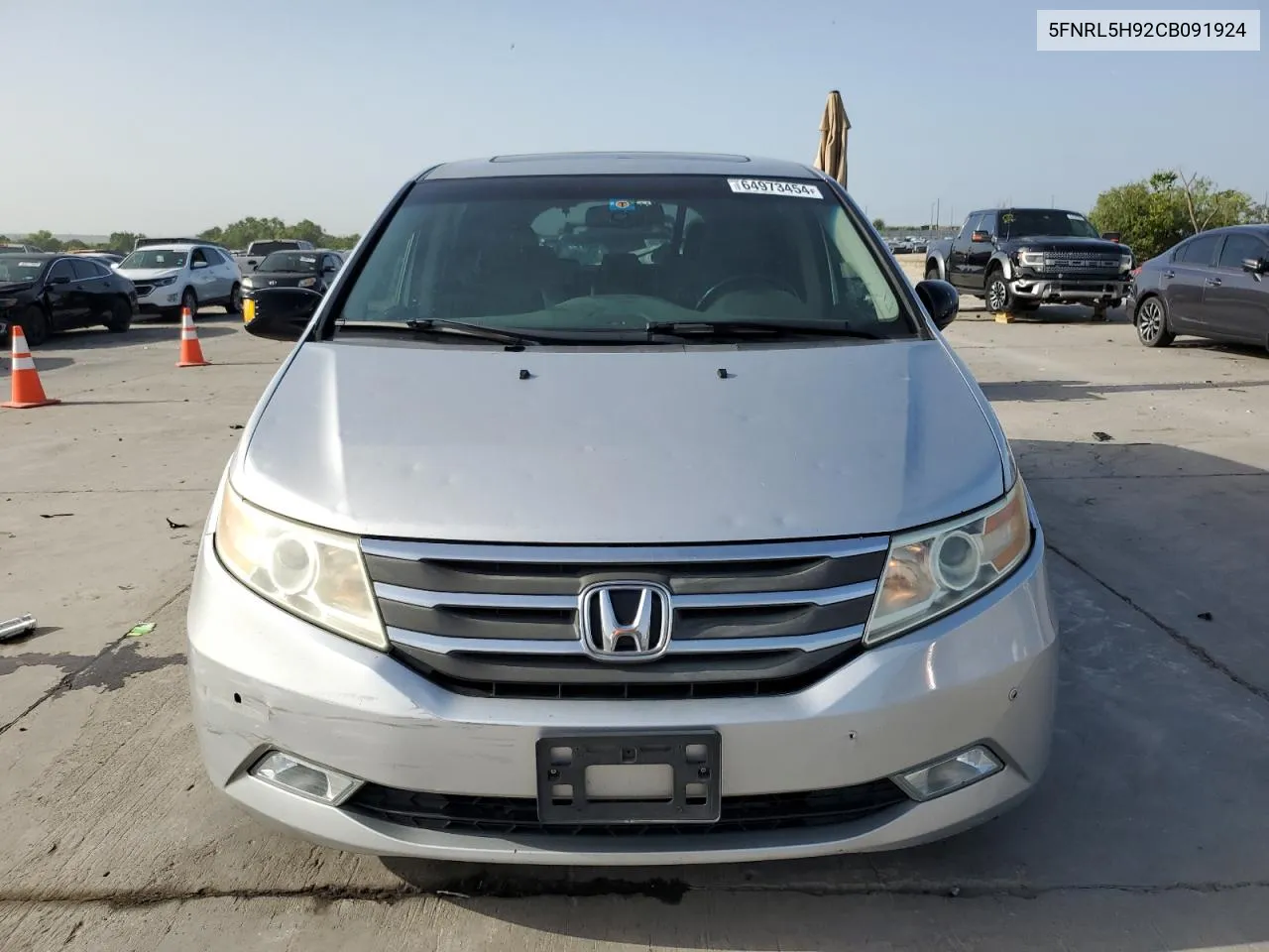 5FNRL5H92CB091924 2012 Honda Odyssey Touring