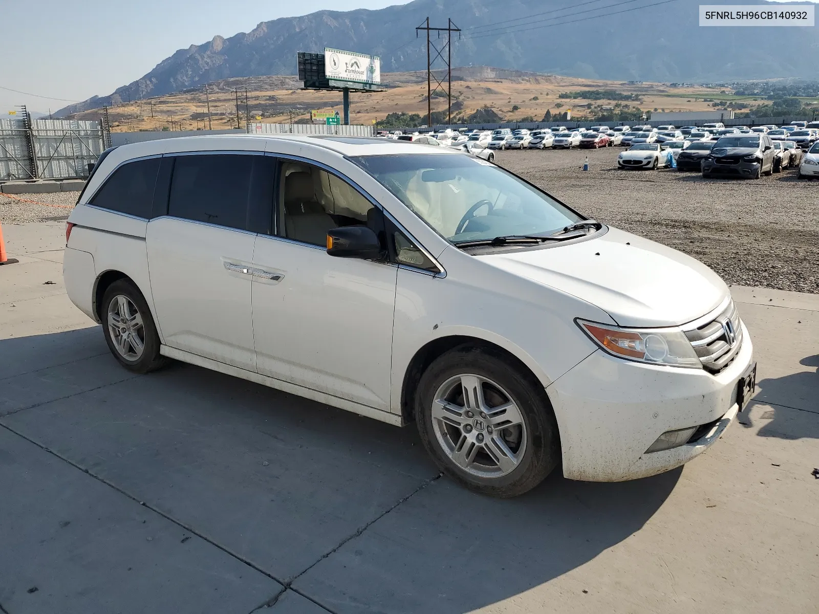 2012 Honda Odyssey Touring VIN: 5FNRL5H96CB140932 Lot: 65084244