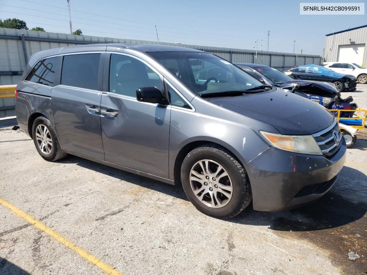 2012 Honda Odyssey Ex VIN: 5FNRL5H42CB099591 Lot: 65167824