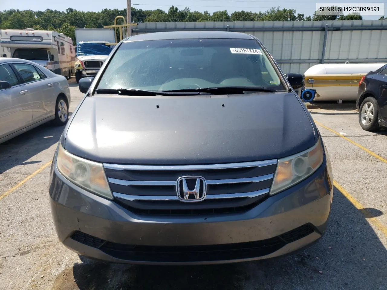 2012 Honda Odyssey Ex VIN: 5FNRL5H42CB099591 Lot: 65167824