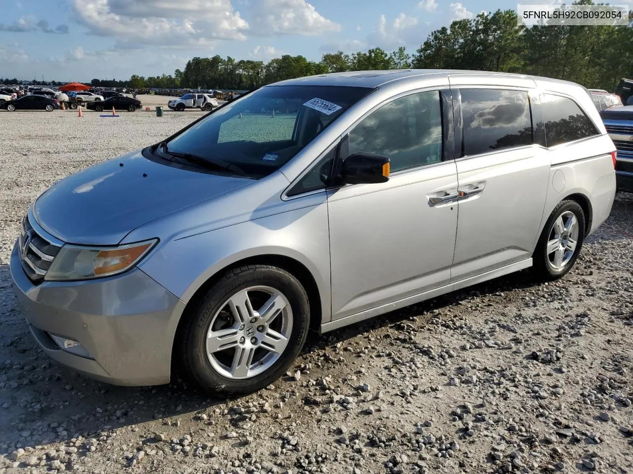 5FNRL5H92CB092054 2012 Honda Odyssey Touring