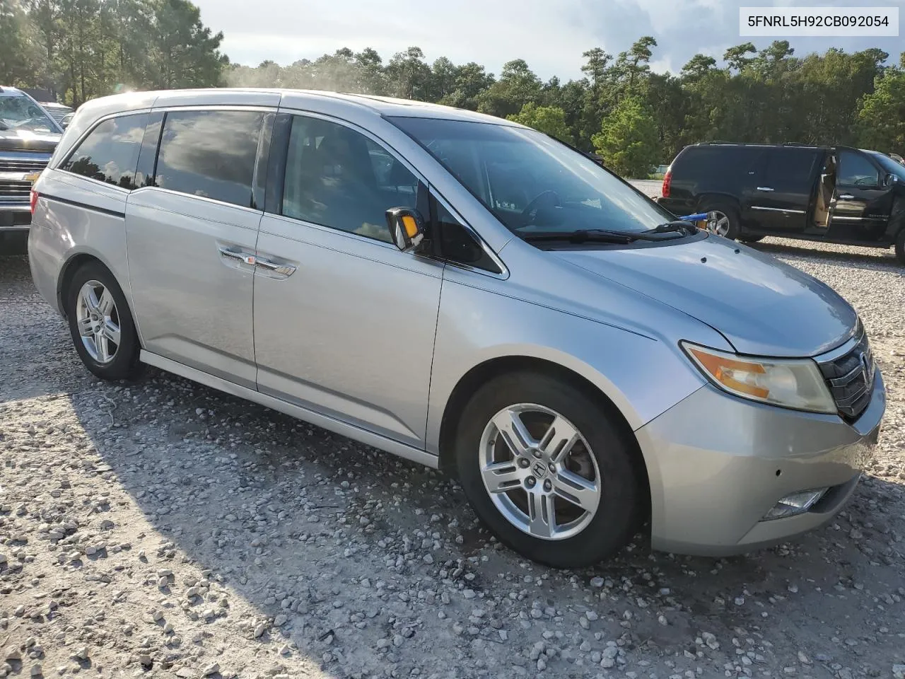 5FNRL5H92CB092054 2012 Honda Odyssey Touring