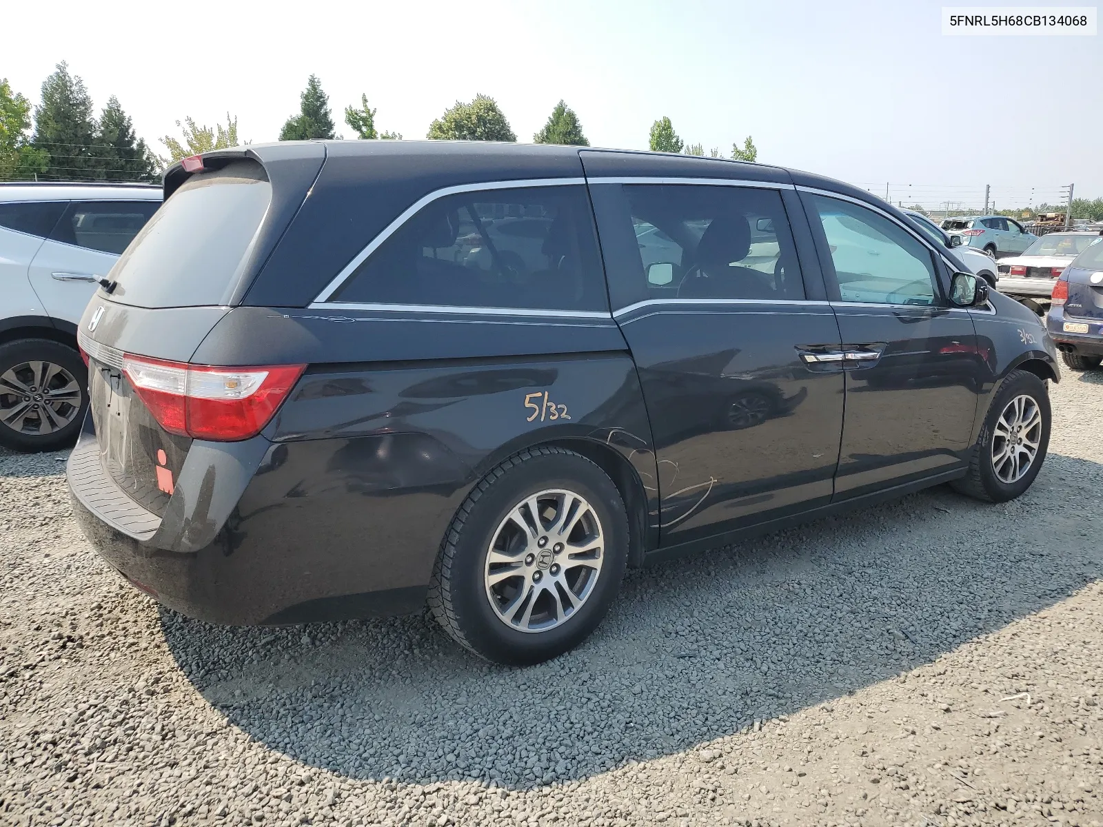 2012 Honda Odyssey Exl VIN: 5FNRL5H68CB134068 Lot: 65424394