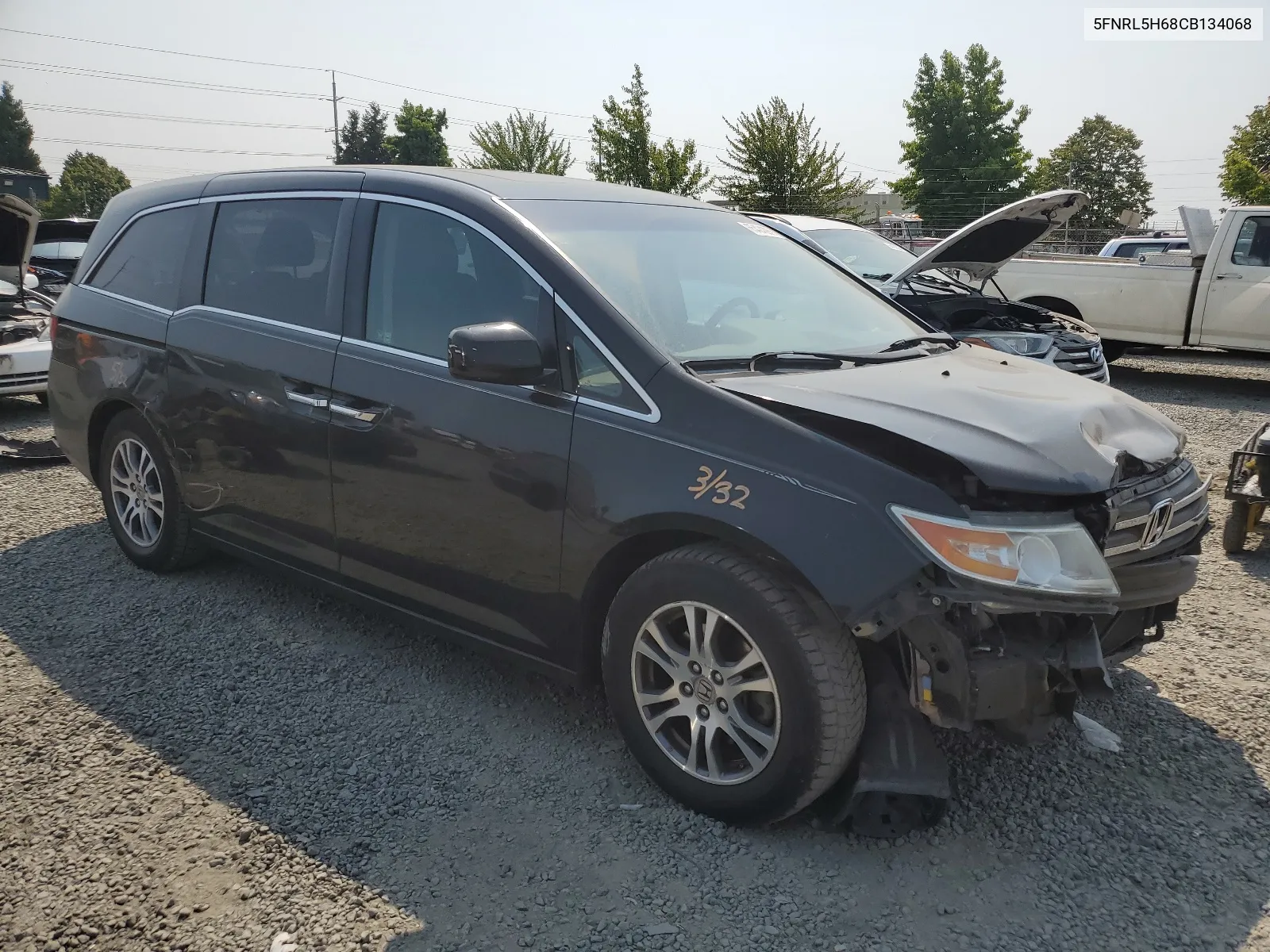 2012 Honda Odyssey Exl VIN: 5FNRL5H68CB134068 Lot: 65424394