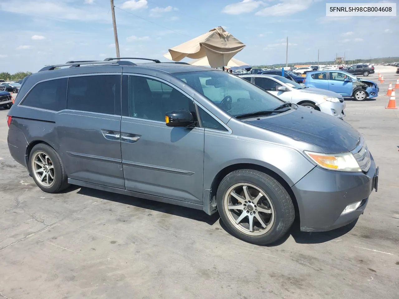 2012 Honda Odyssey Touring VIN: 5FNRL5H98CB004608 Lot: 66426944