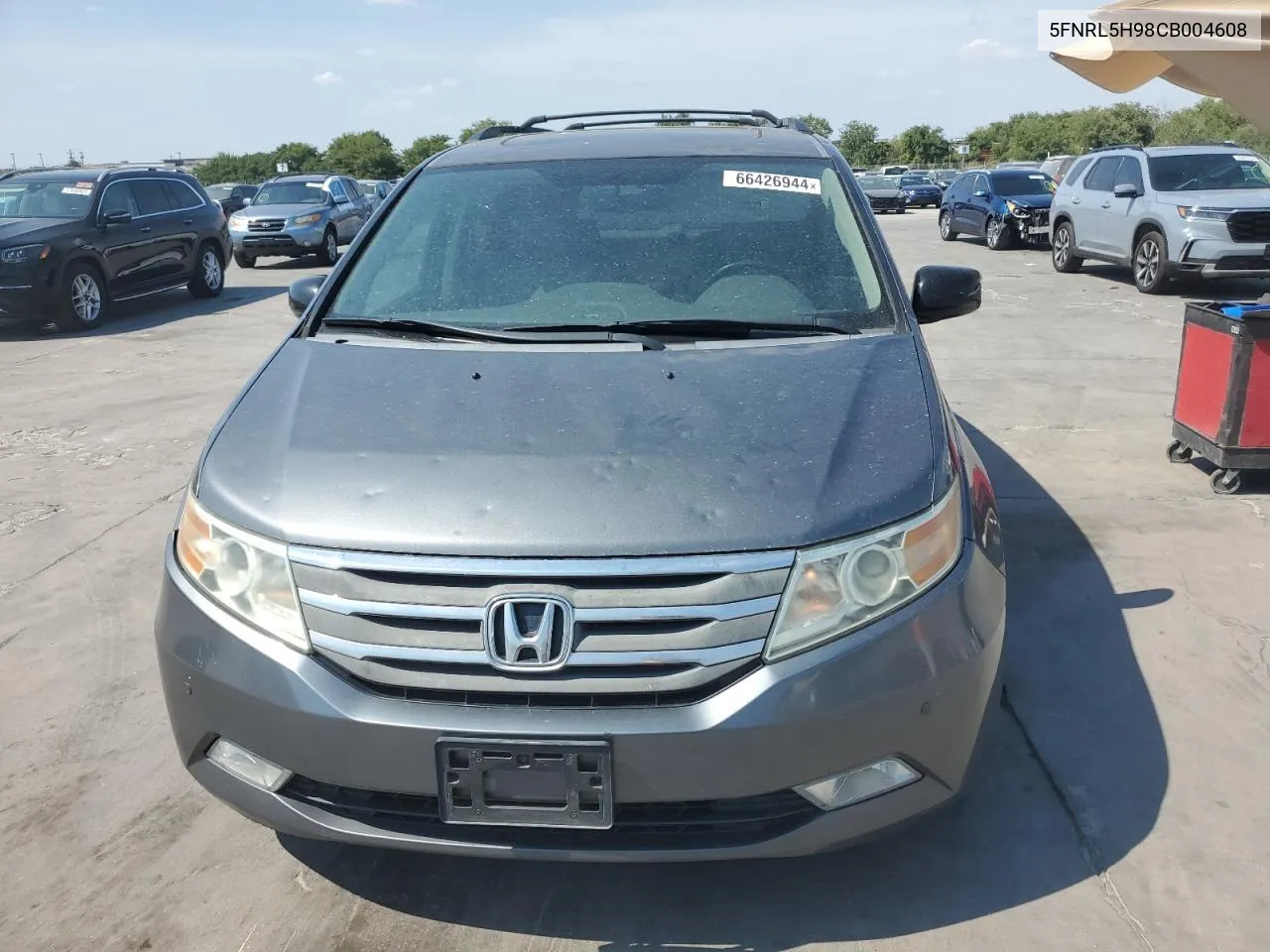 2012 Honda Odyssey Touring VIN: 5FNRL5H98CB004608 Lot: 66426944