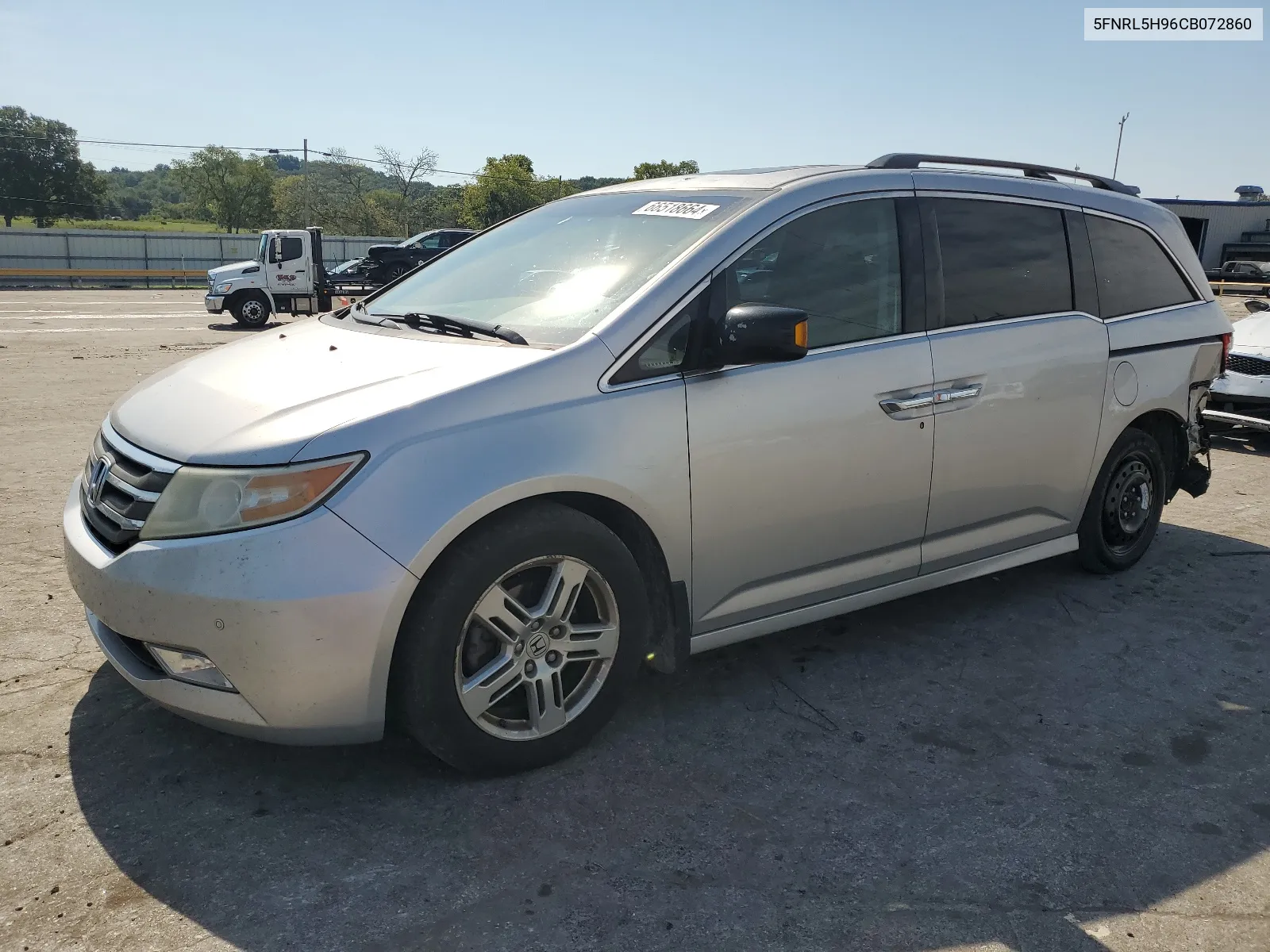 2012 Honda Odyssey Touring VIN: 5FNRL5H96CB072860 Lot: 66518664