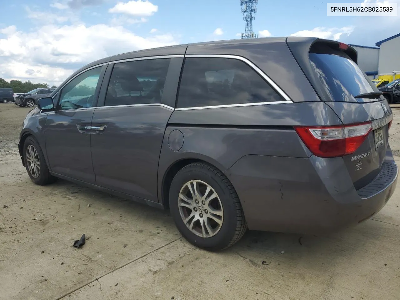 2012 Honda Odyssey Exl VIN: 5FNRL5H62CB025539 Lot: 66562034