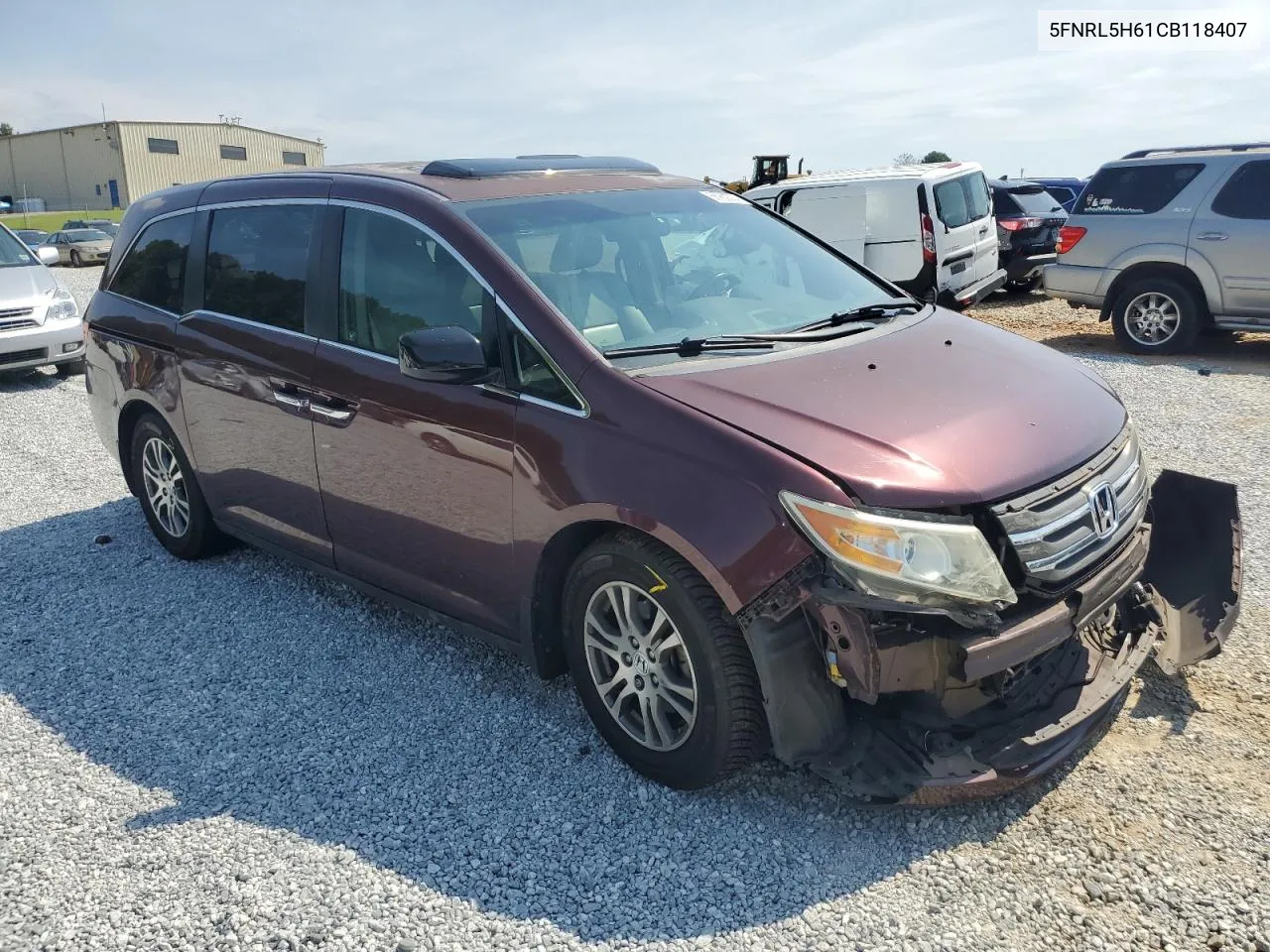 5FNRL5H61CB118407 2012 Honda Odyssey Exl