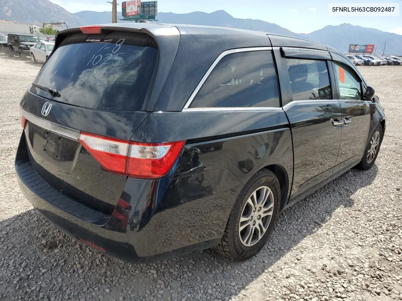 5FNRL5H63CB092487 2012 Honda Odyssey Exl