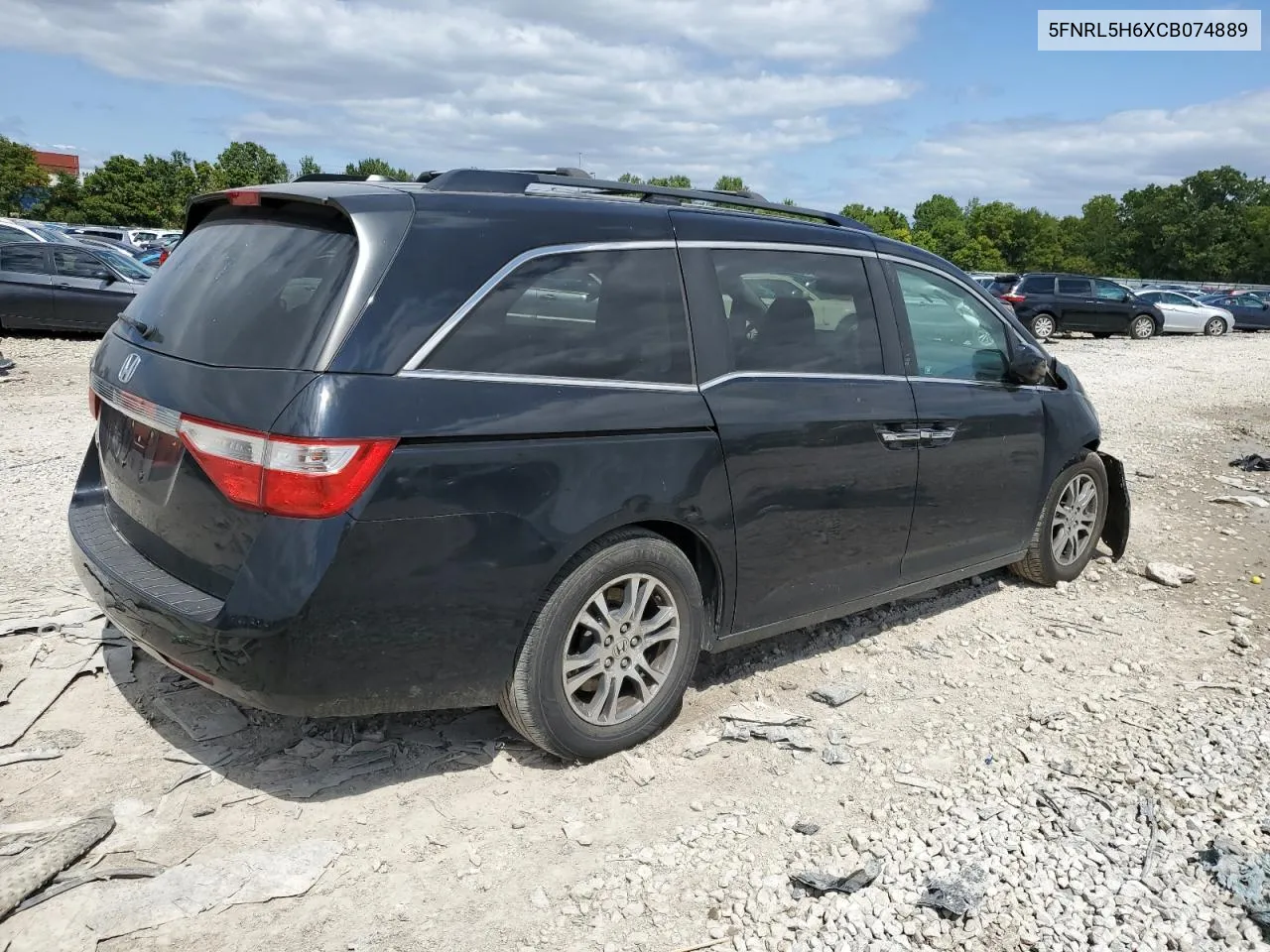 5FNRL5H6XCB074889 2012 Honda Odyssey Exl