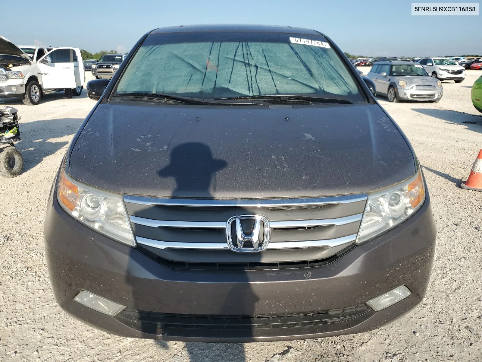 2012 Honda Odyssey Touring VIN: 5FNRL5H9XCB116858 Lot: 67197744