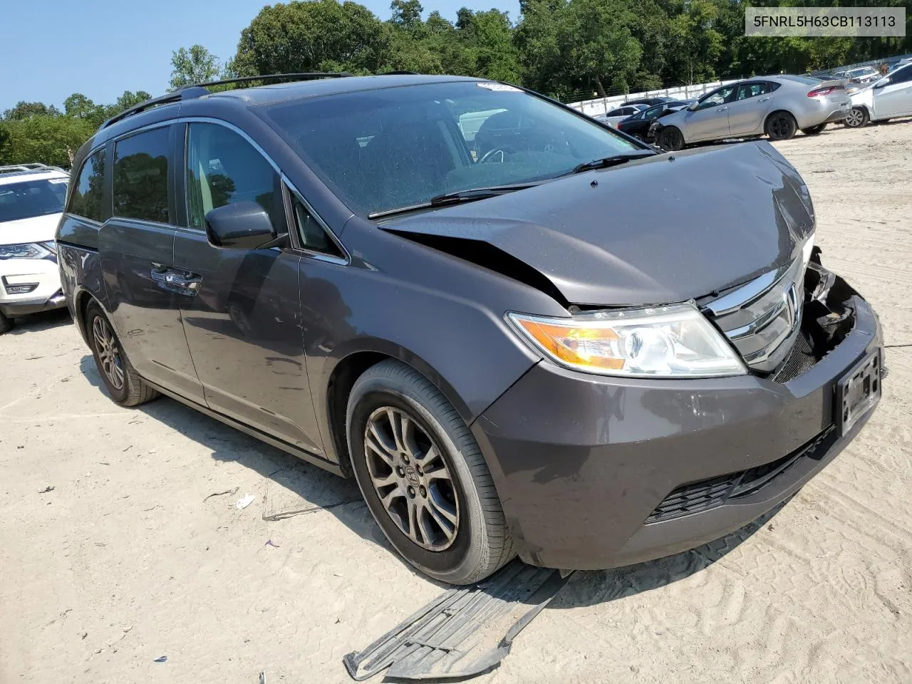 2012 Honda Odyssey Exl VIN: 5FNRL5H63CB113113 Lot: 67209184