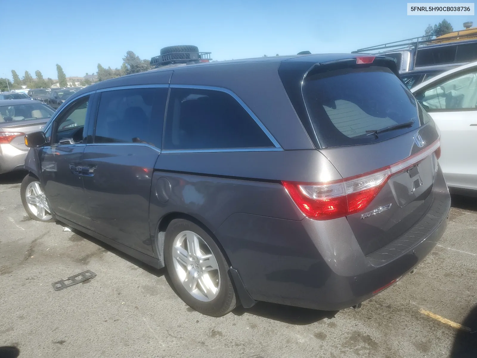 2012 Honda Odyssey Touring VIN: 5FNRL5H90CB038736 Lot: 67601014