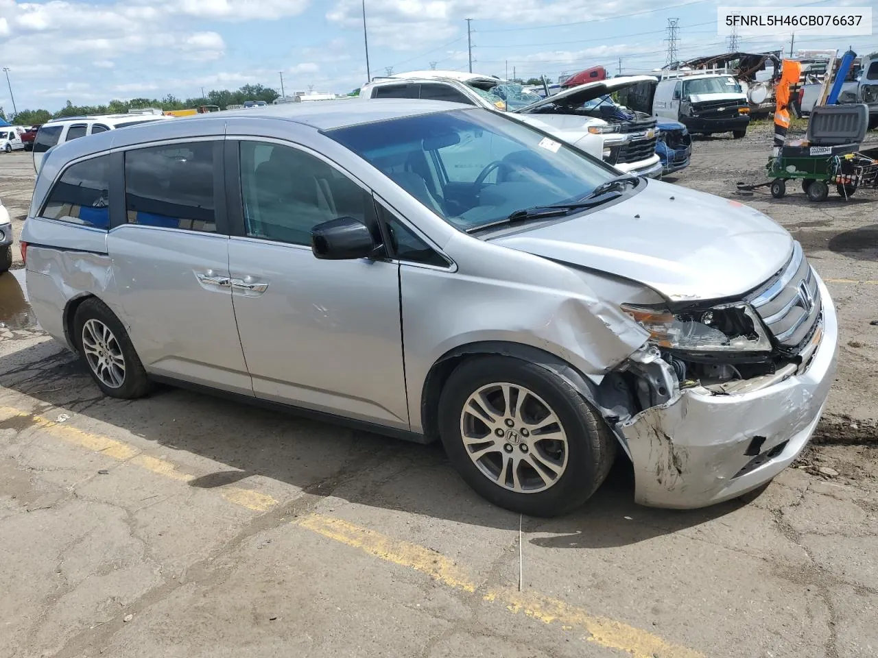 2012 Honda Odyssey Ex VIN: 5FNRL5H46CB076637 Lot: 67754434