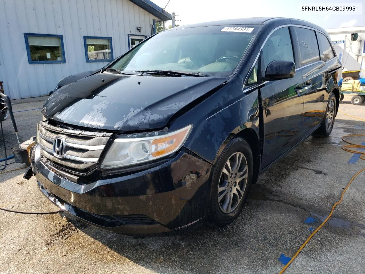 2012 Honda Odyssey Exl VIN: 5FNRL5H64CB099951 Lot: 67784504