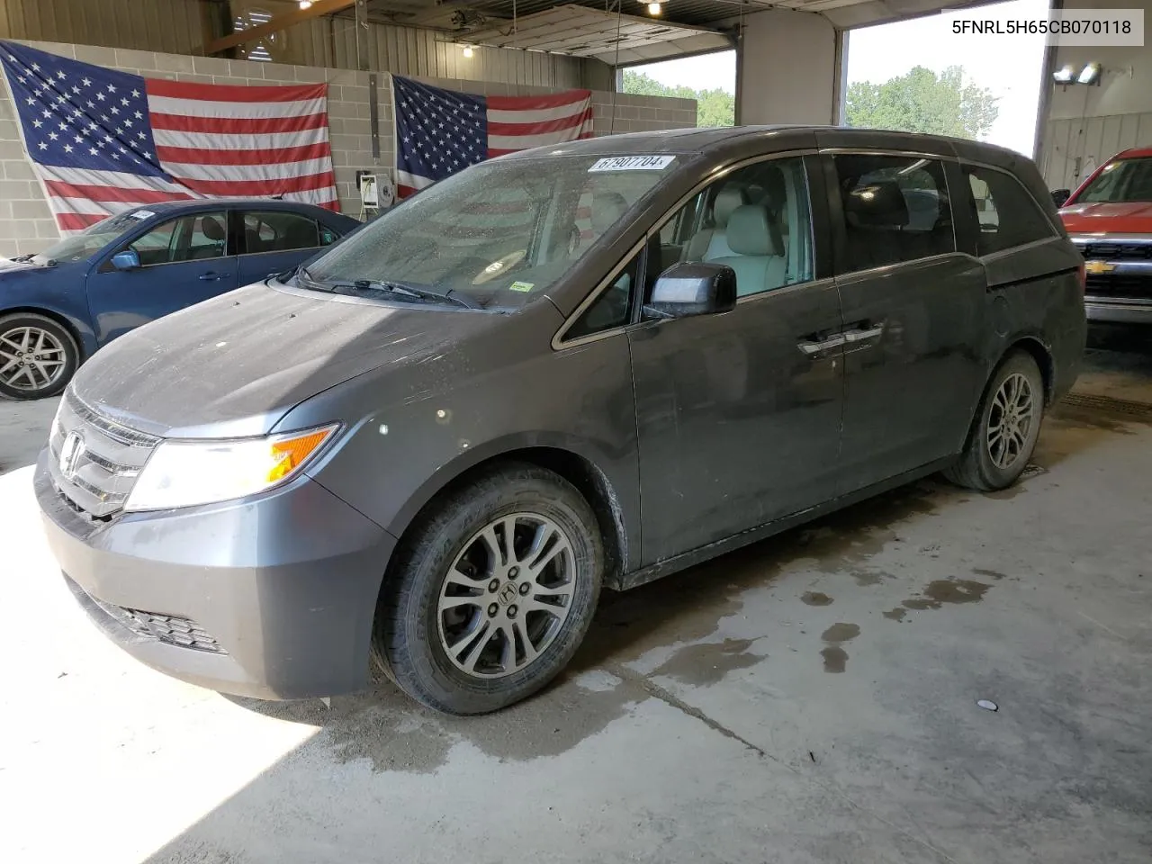 5FNRL5H65CB070118 2012 Honda Odyssey Exl