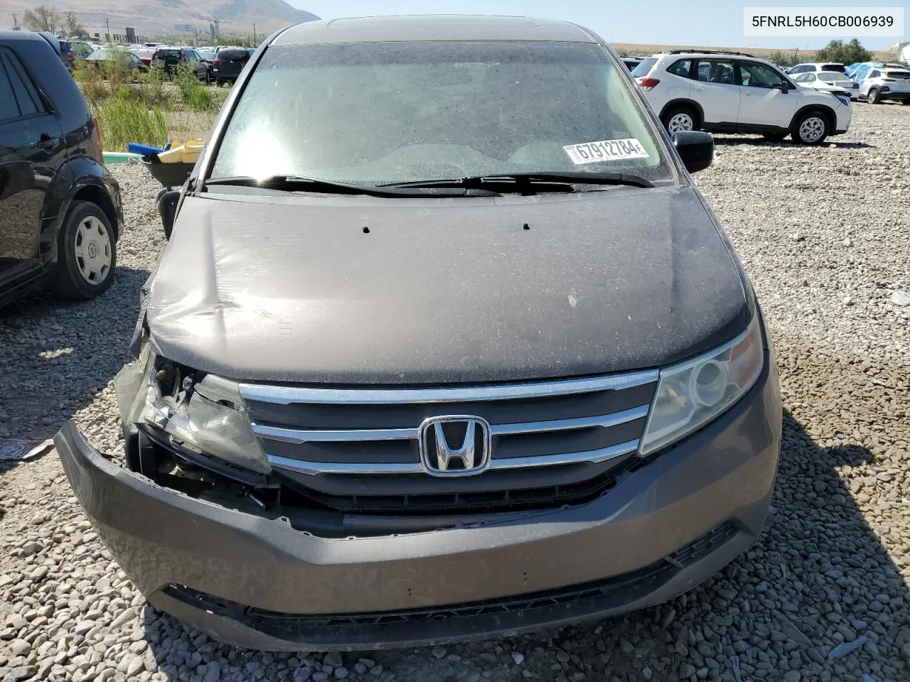 5FNRL5H60CB006939 2012 Honda Odyssey Exl