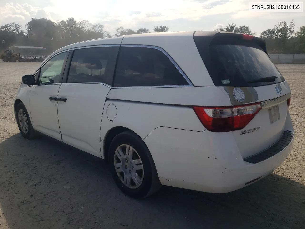 5FNRL5H21CB018465 2012 Honda Odyssey Lx