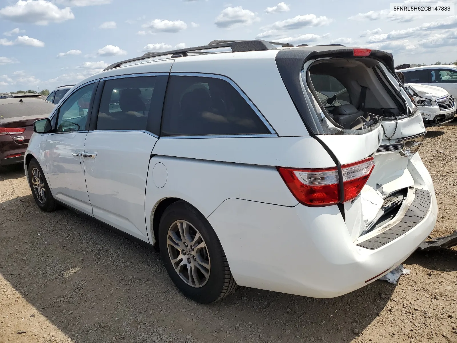 2012 Honda Odyssey Exl VIN: 5FNRL5H62CB147883 Lot: 68054934