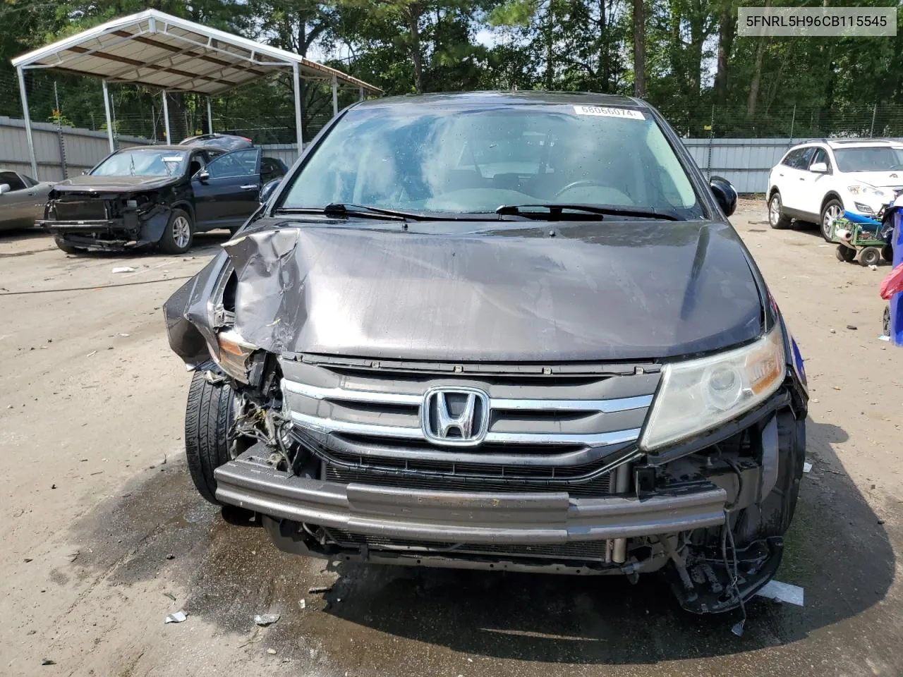 2012 Honda Odyssey Touring VIN: 5FNRL5H96CB115545 Lot: 68066074