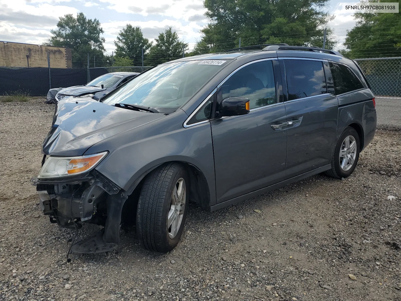 2012 Honda Odyssey Touring VIN: 5FNRL5H97CB081938 Lot: 68426114