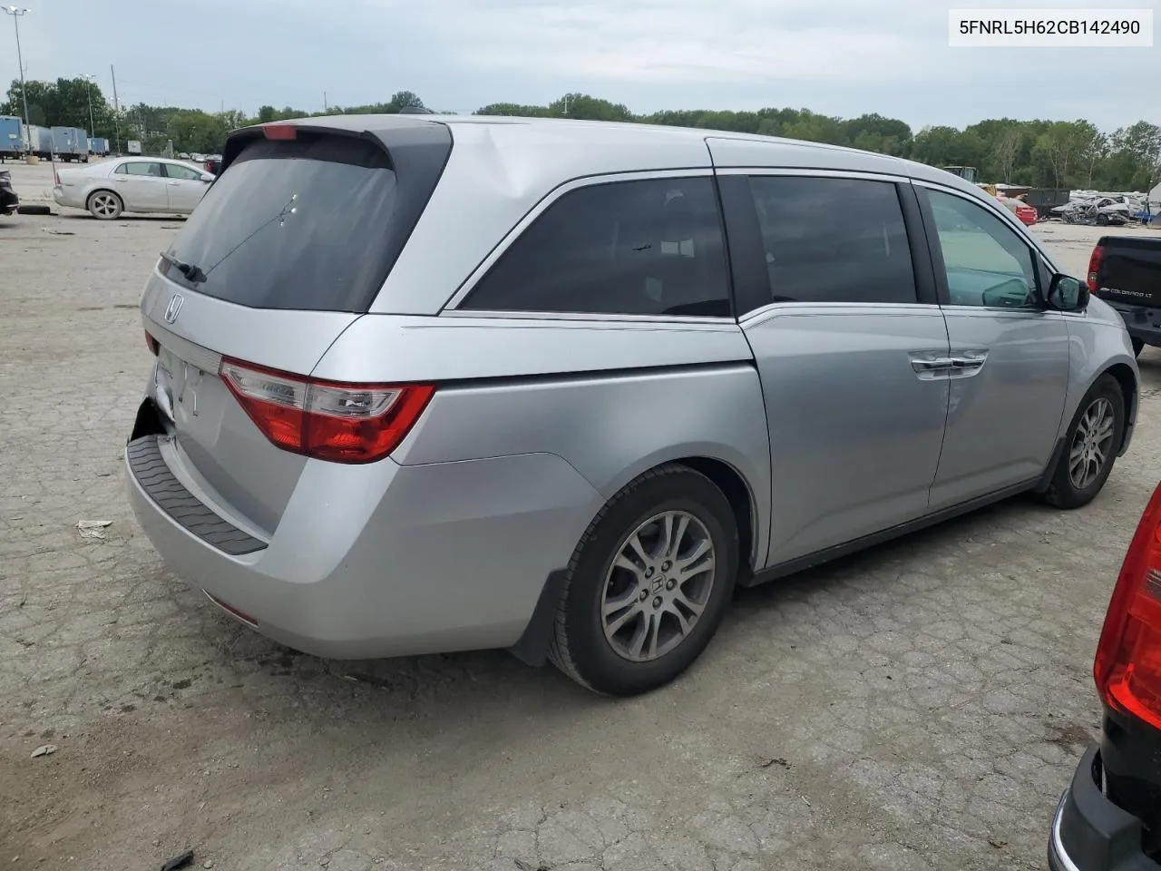 2012 Honda Odyssey Exl VIN: 5FNRL5H62CB142490 Lot: 68559574