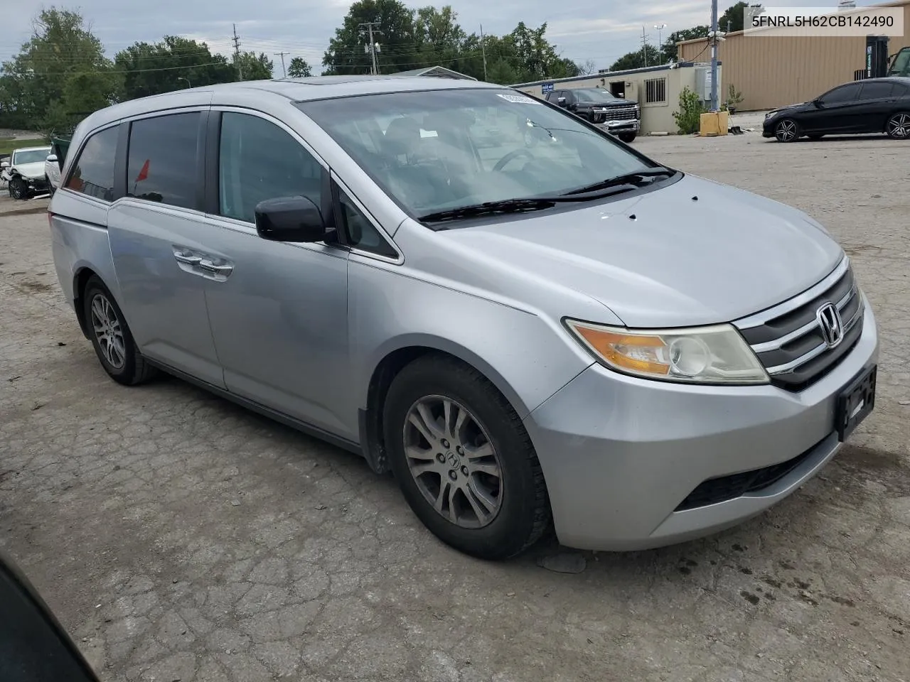 2012 Honda Odyssey Exl VIN: 5FNRL5H62CB142490 Lot: 68559574