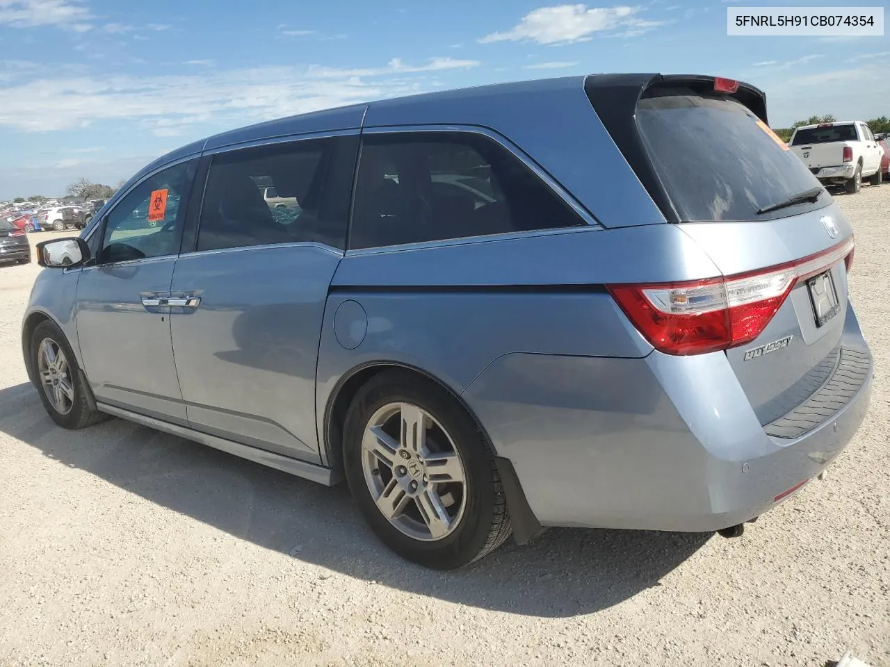 2012 Honda Odyssey Touring VIN: 5FNRL5H91CB074354 Lot: 68575844