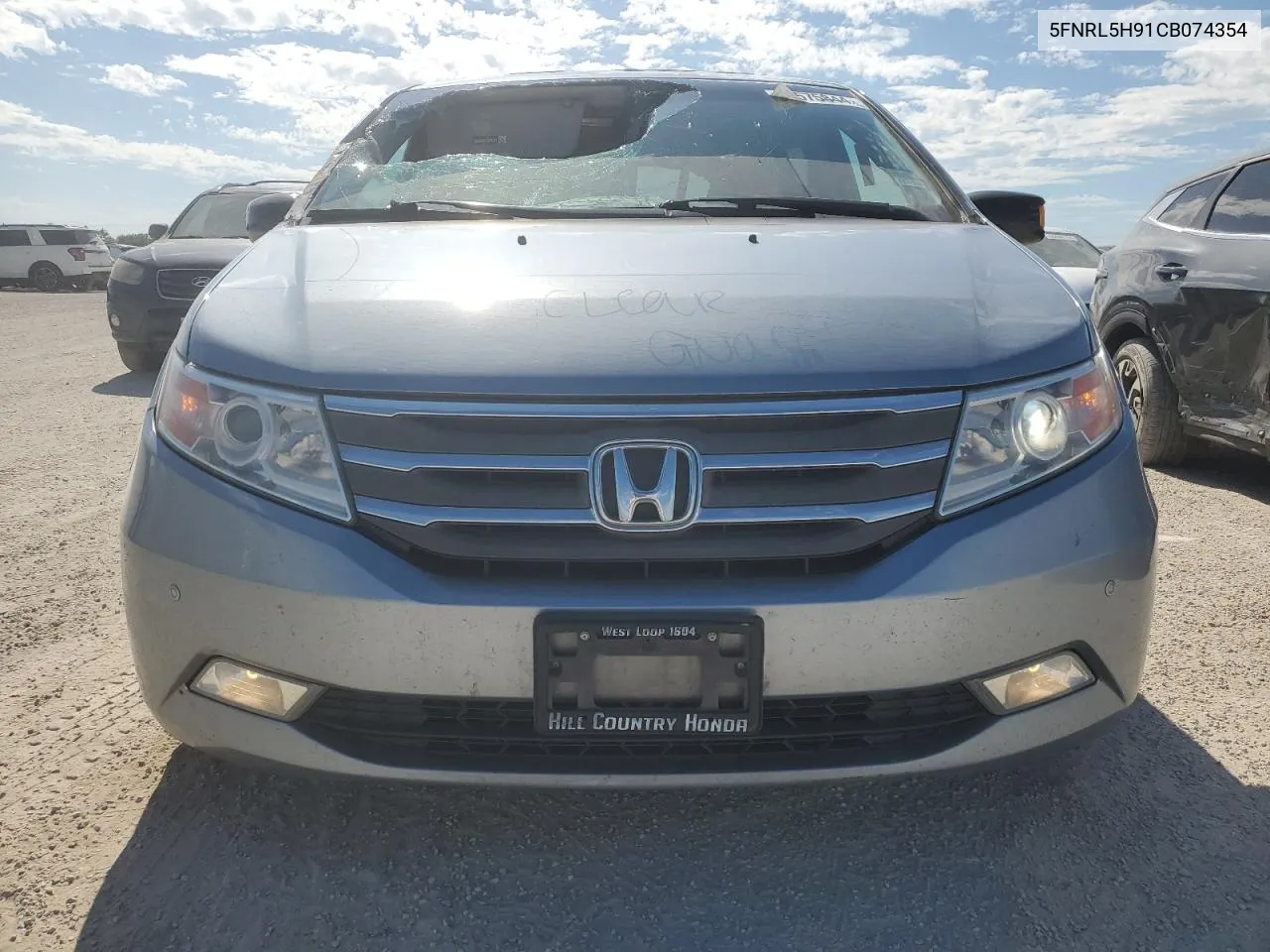 5FNRL5H91CB074354 2012 Honda Odyssey Touring