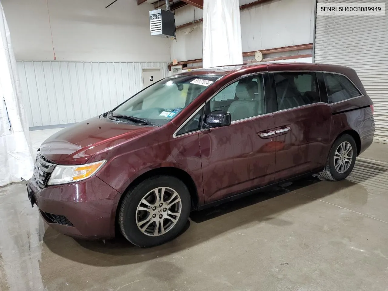 5FNRL5H60CB089949 2012 Honda Odyssey Exl