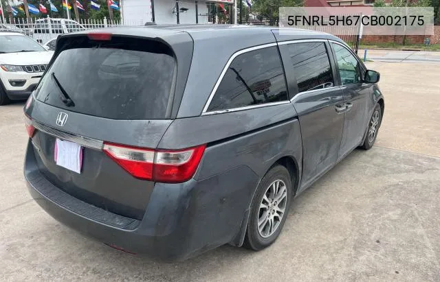 5FNRL5H67CB002175 2012 Honda Odyssey Exl