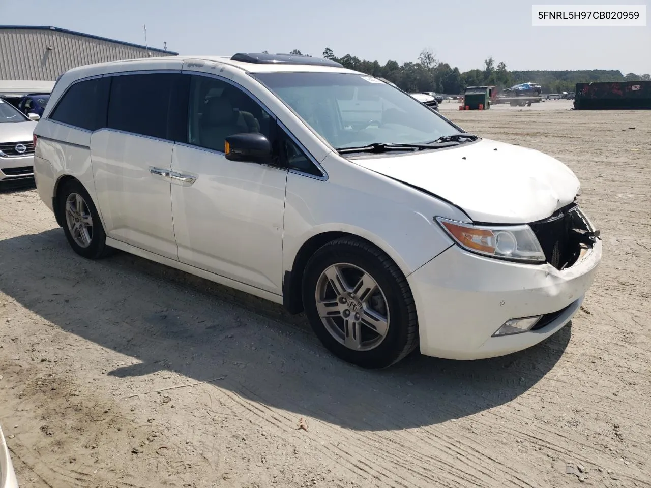 5FNRL5H97CB020959 2012 Honda Odyssey Touring