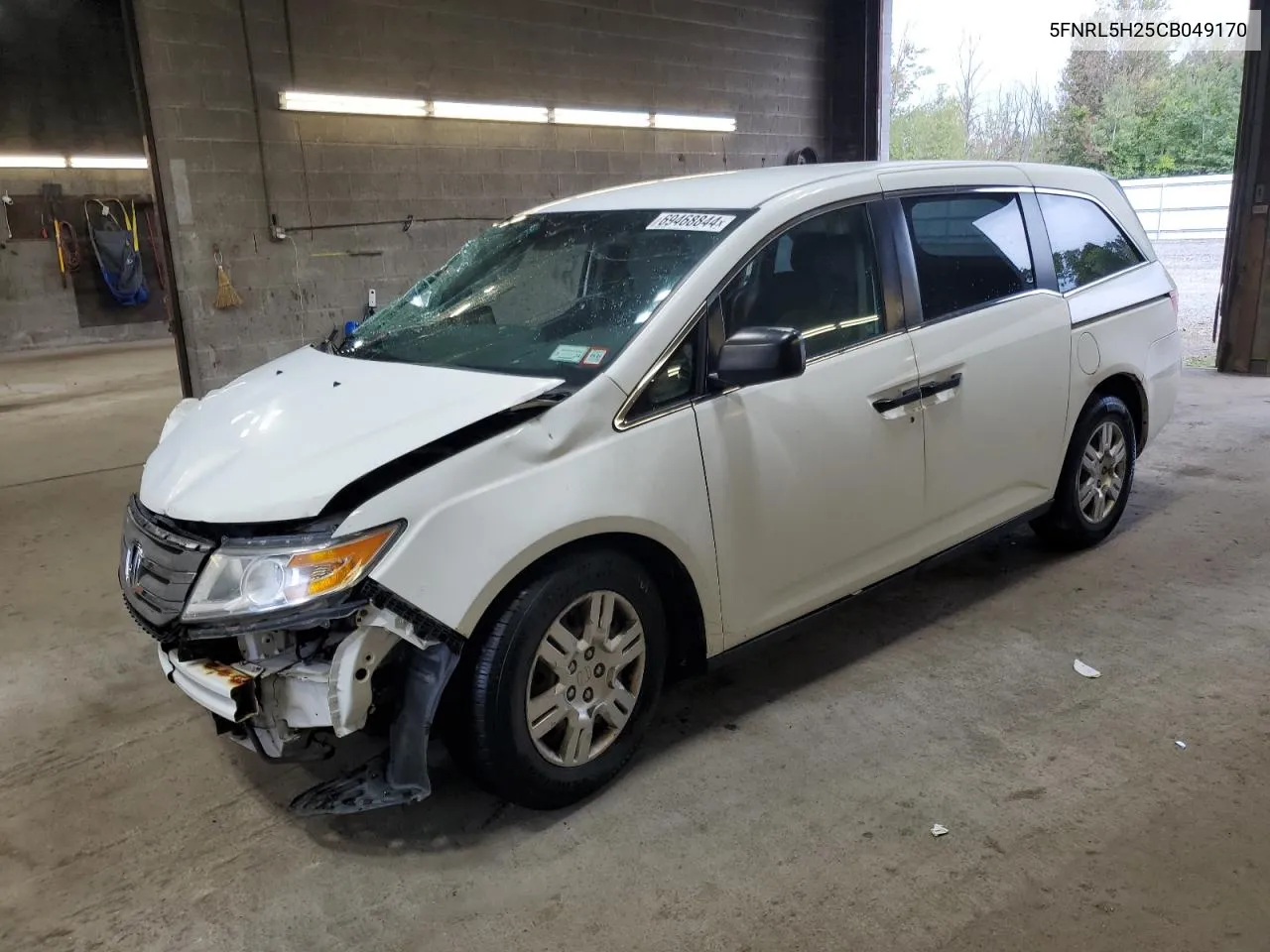 2012 Honda Odyssey Lx VIN: 5FNRL5H25CB049170 Lot: 69468844