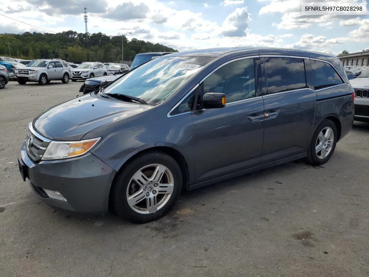 5FNRL5H97CB028298 2012 Honda Odyssey Touring