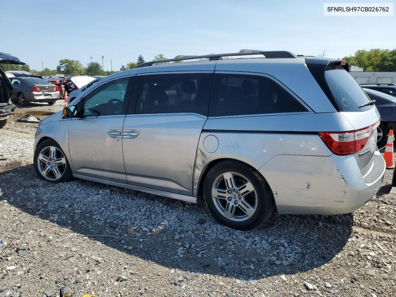 2012 Honda Odyssey Touring VIN: 5FNRL5H97CB026762 Lot: 69897894