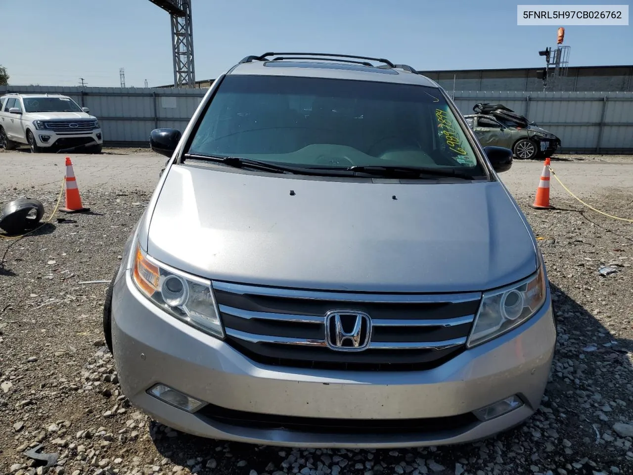 2012 Honda Odyssey Touring VIN: 5FNRL5H97CB026762 Lot: 69897894