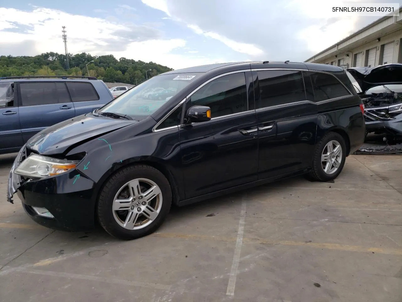 2012 Honda Odyssey Touring VIN: 5FNRL5H97CB140731 Lot: 70008664